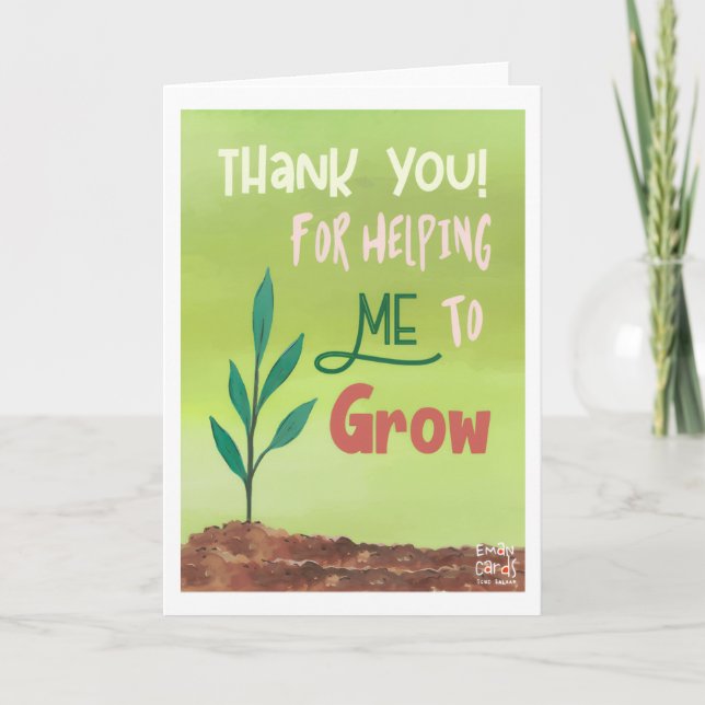 Thank you - Card for Elderly (Front)