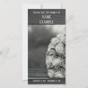 Thank You Card for Funeral and Bereavement