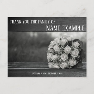 Thank You Card for Funeral and Bereavement