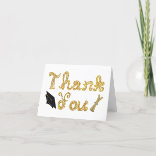 Thank You Card for Graduation Gift Note Card