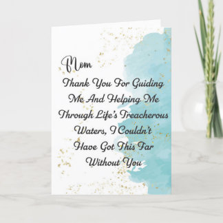 Thank You Card For Mum