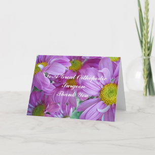 Thank You Card For Orthopedic Surgeon