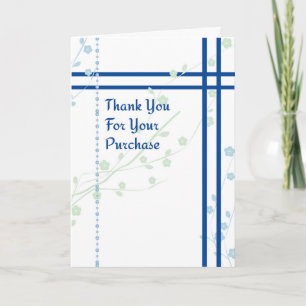 Thank You Card for Purchase