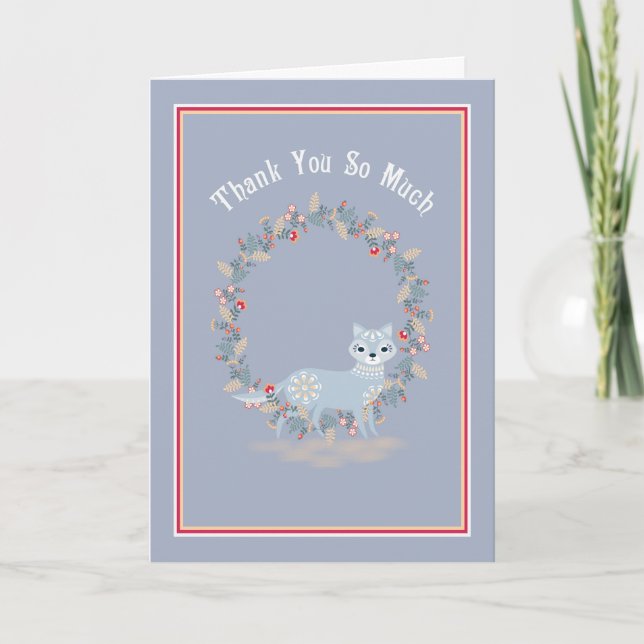 Thank You Card for Taking Care of Cat (Front)