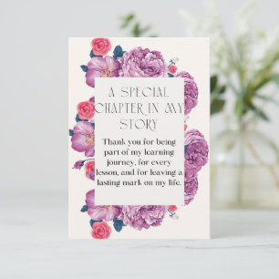 thank you card for teacher