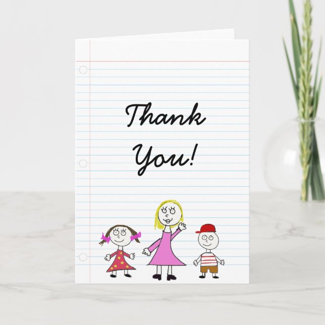 Thank You Card for Teachers (Front)