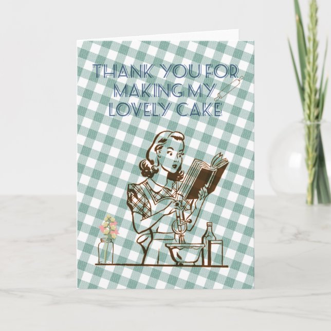 Thank you card for your cake maker (Front)