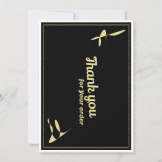 Thank you card for your order
