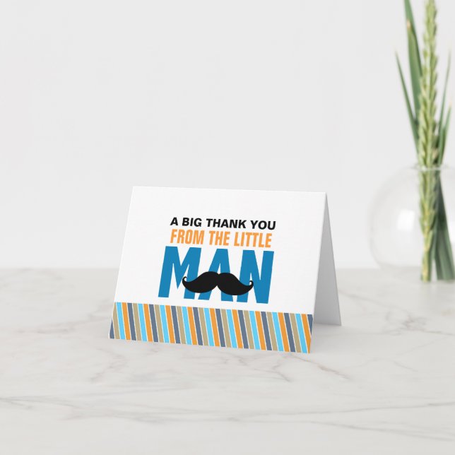 Thank You Card from the "Little Man" (Front)