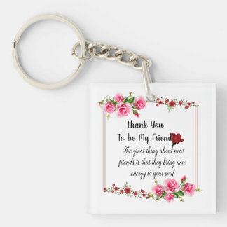 Thank You Card Gift Tags Key Ring