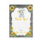 Thank You Card Girl Elephant Shower, Sunflowers