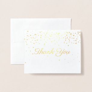 Thank You Card Gold Foiled
