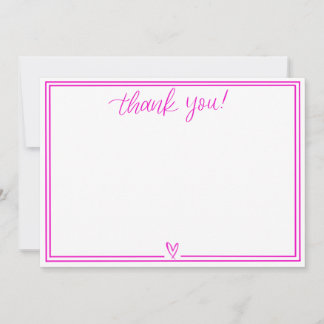 Thank You Card (Hot Pink)