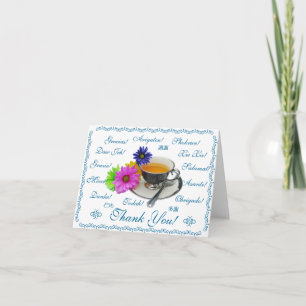 Thank you card in 12 languages