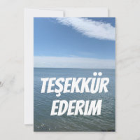 THANK YOU CARD IN TURKISH