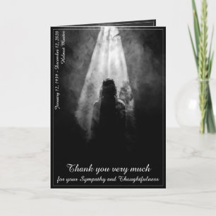Thank You Card Into the light - goodbye my dear