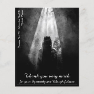 Thank You Card Into the light - goodbye my dear