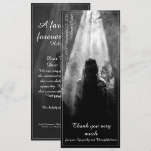 Thank You Card Into the light - goodbye my dear
