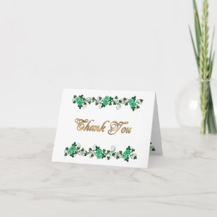 Thank you card Irish theme Celtic cross