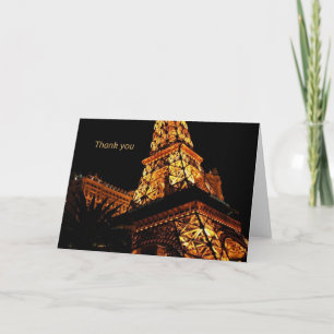 Thank you Card Las Vegas Eiffel Tower