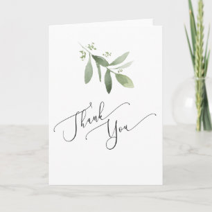 Thank You Card - Leaf Botanical