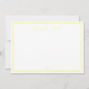 Thank You Card (Light Yellow)
