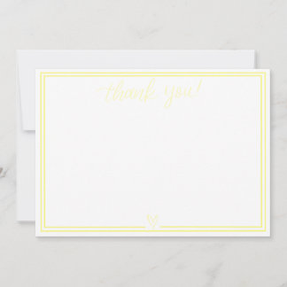 Thank You Card (Light Yellow)