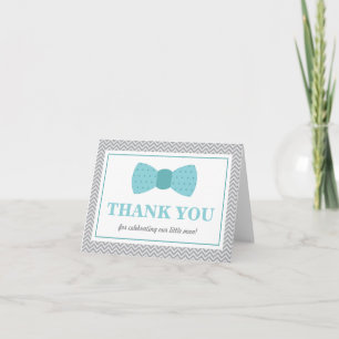 Thank You Card, Little Man, Bow Tie Card