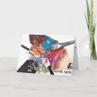 Thank you card - Makeup Artist