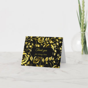 Thank you card-Midnight Elegance collection Card