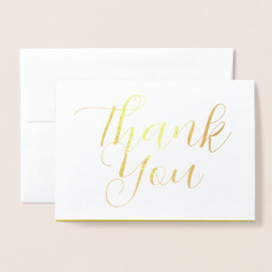 Thank You Card, Modern Calligraphy Trendy Card