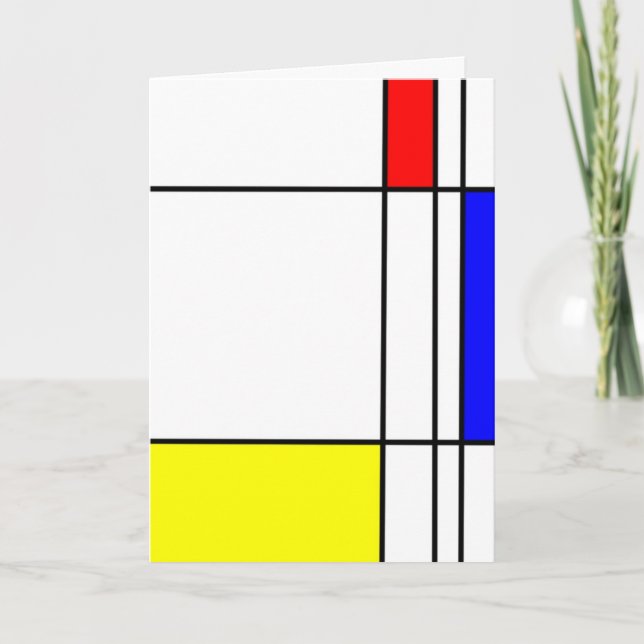 Thank You Card (Mondrian style) (Front)