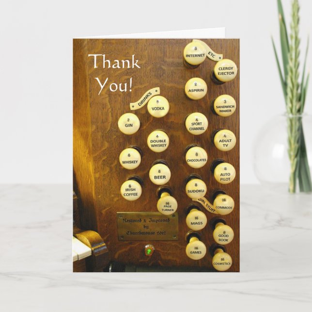 Thank you card - My ideal organ (Front)
