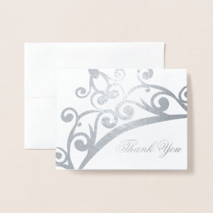 Thank You Card-Pageant Crown Foil Card