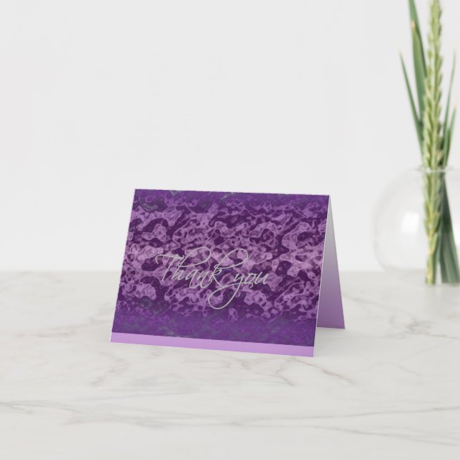 Thank you card - Shades of Purple (Front)