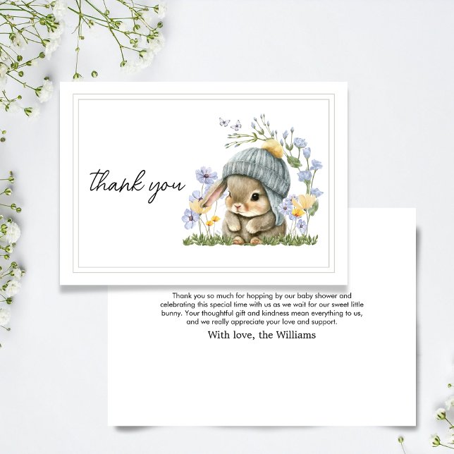 Thank You Card Simple Little Bunny (Thank You Card Simple Little Bunny 4)