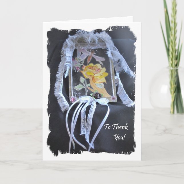Thank you Card stunning a graceful (Front)