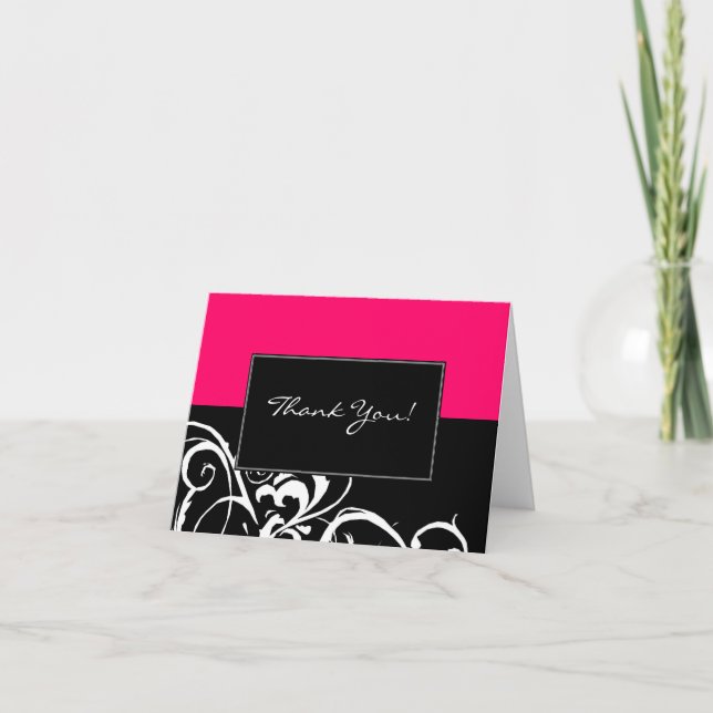 Thank You Card | Stylish Swirl (Front)