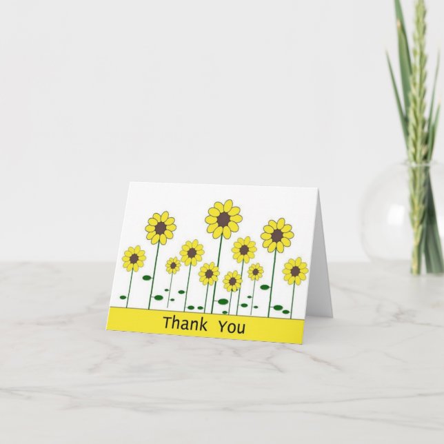 Thank You Card (sunflower) (Front)