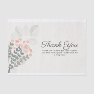Thank you card tissue paper
