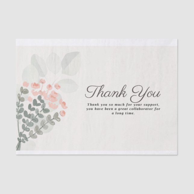 Thank you card tissue paper (Front)