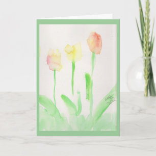 Thank you Card- Tulips
