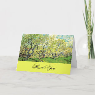 Thank you card, Vincent van Gogh,Orchard in Blosso Card