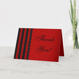 Thank You Card: Whimsy Stripes Collection Card