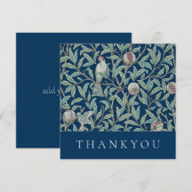 THANK YOU CARD : WILLIAM MORRIS : POMEGRANATES