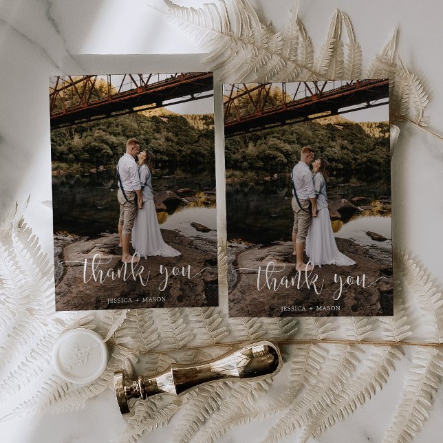 Thank You Card with Photo Blank Back (Creator Uploaded)
