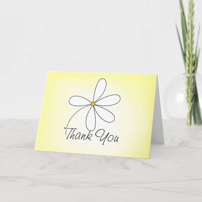 Thank You Card - Yellow (Front)