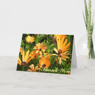 Thank You Card - Yellow Flowers
