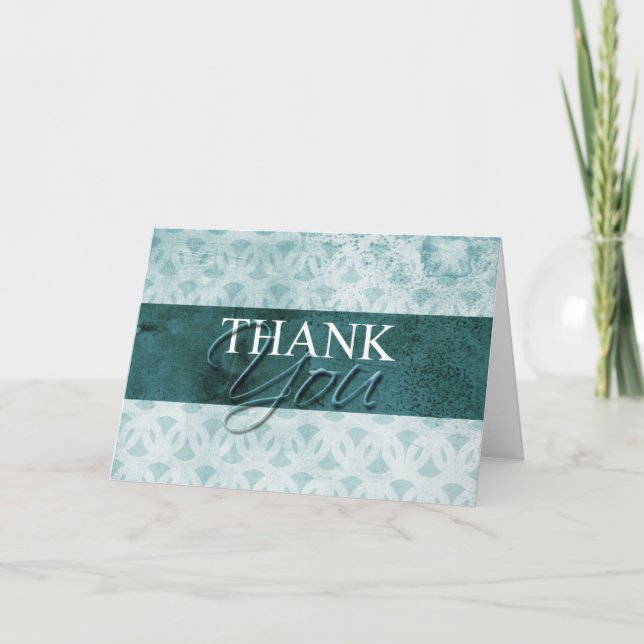 Thank You Cards Blank Inside Artistic Design (Front)