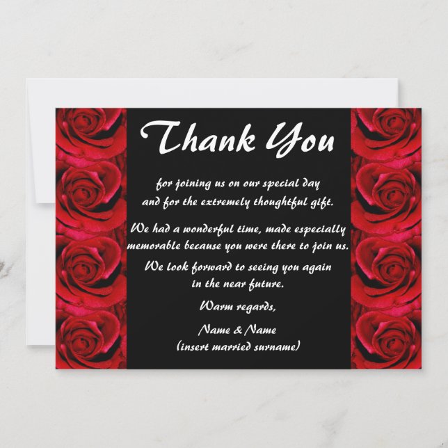 Thank you cards - customisable (Front)
